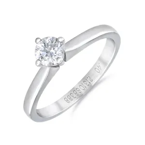 0.40ct Brilliant Solitaire Engagement Ring | Pre-Loved | Platinum