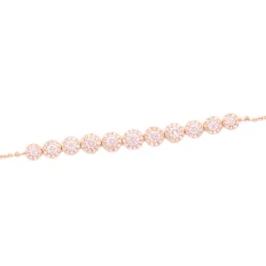 1.01ct 14k Yellow Gold Diamond Bracelet