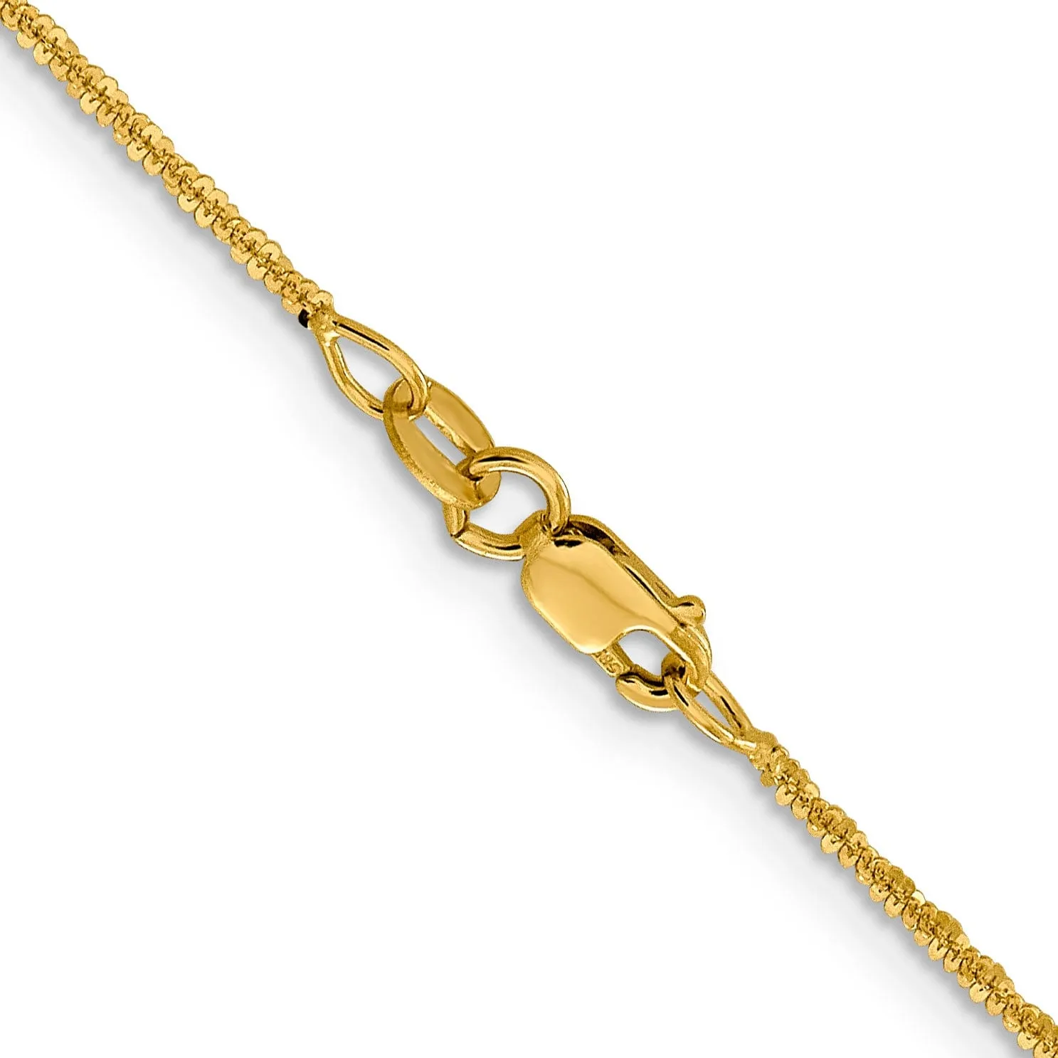 14k Yellow Gold 1.5 mm Cyclone Chain