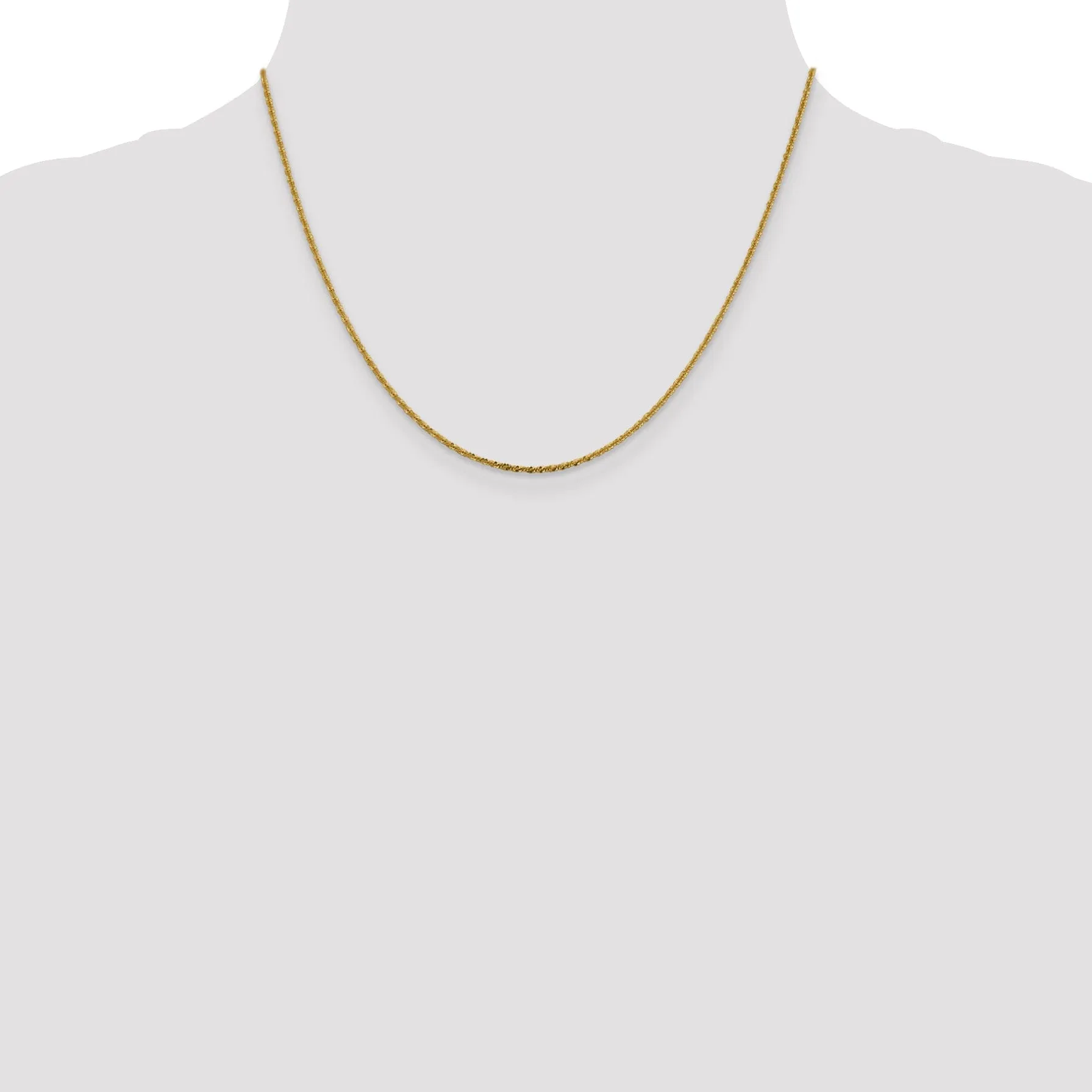 14k Yellow Gold 1.5 mm Cyclone Chain