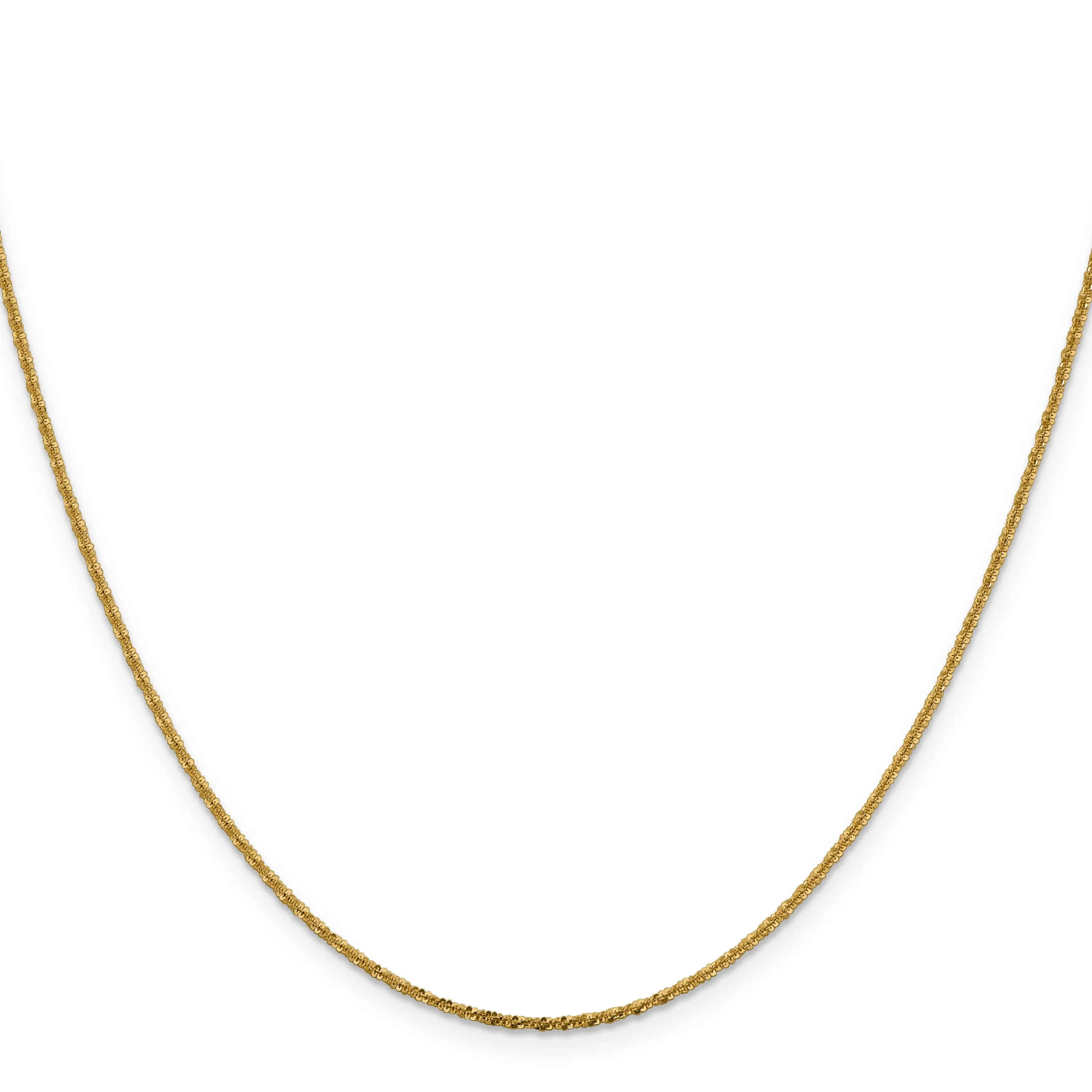 14k Yellow Gold 1.5 mm Cyclone Chain