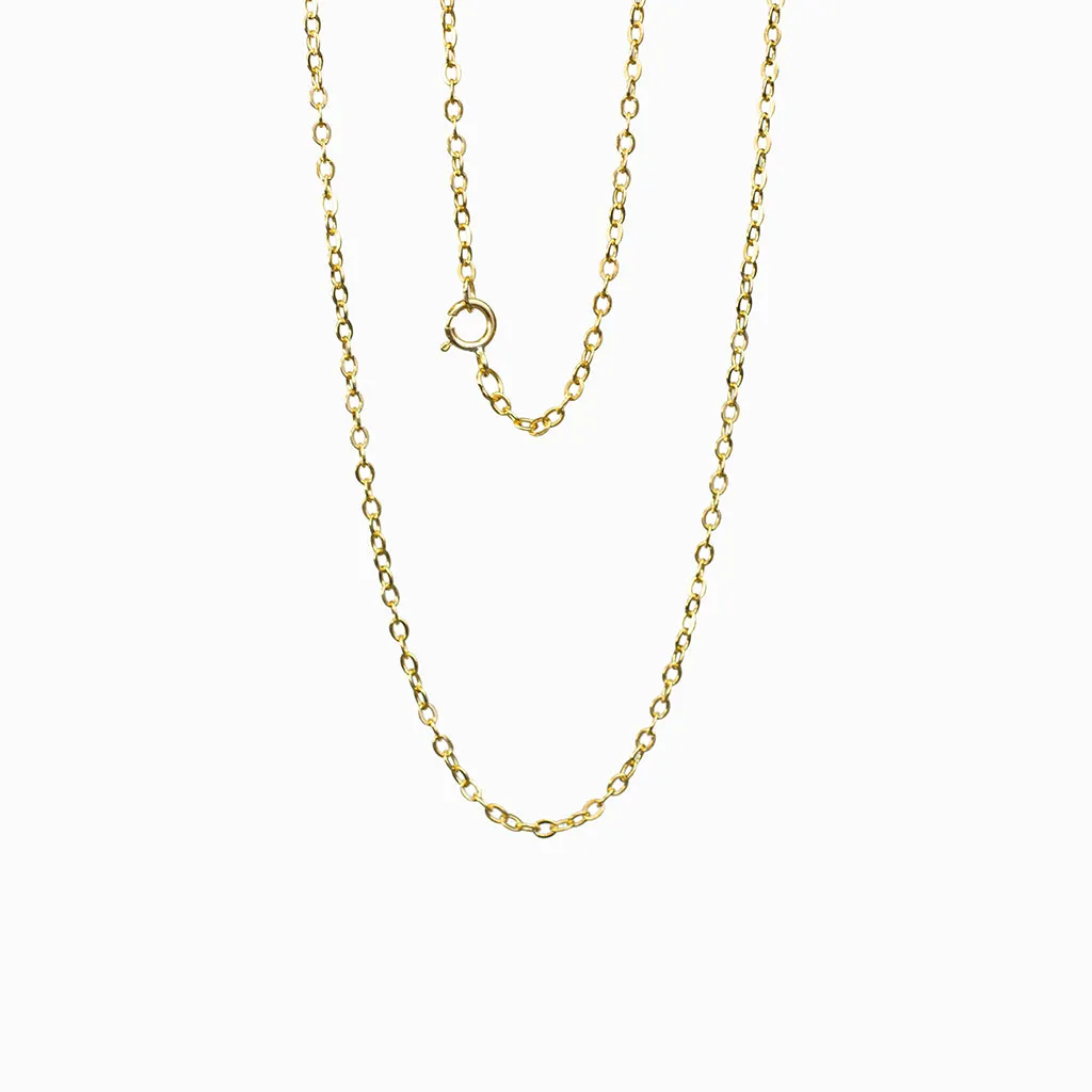 14k Yellow Gold Filled Fine Cable Chain