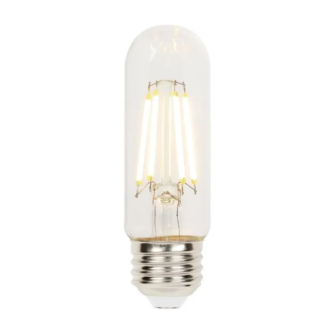 5.5W T10 Filament LED Dimmable Clear 2700K E26 (Medium) Base