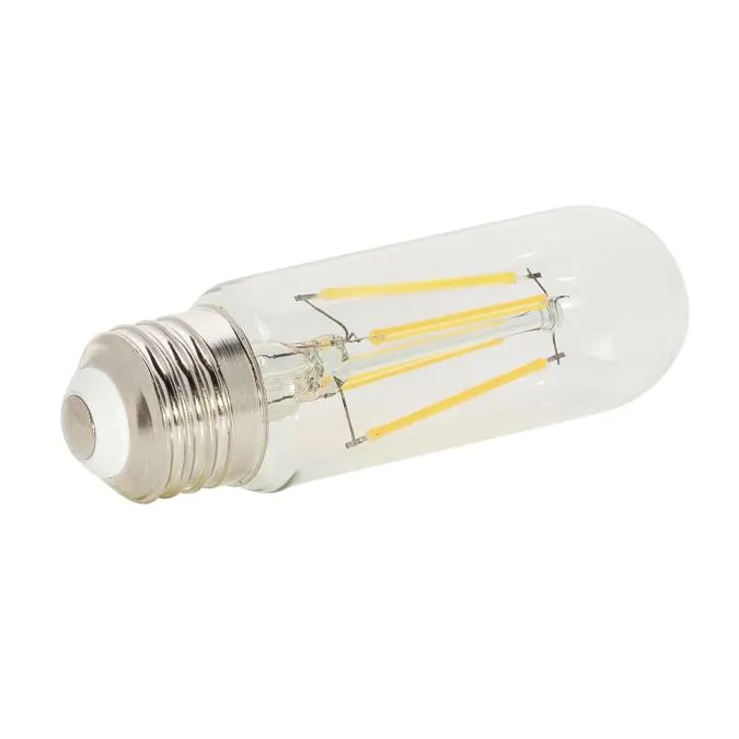 5.5W T10 Filament LED Dimmable Clear 2700K E26 (Medium) Base