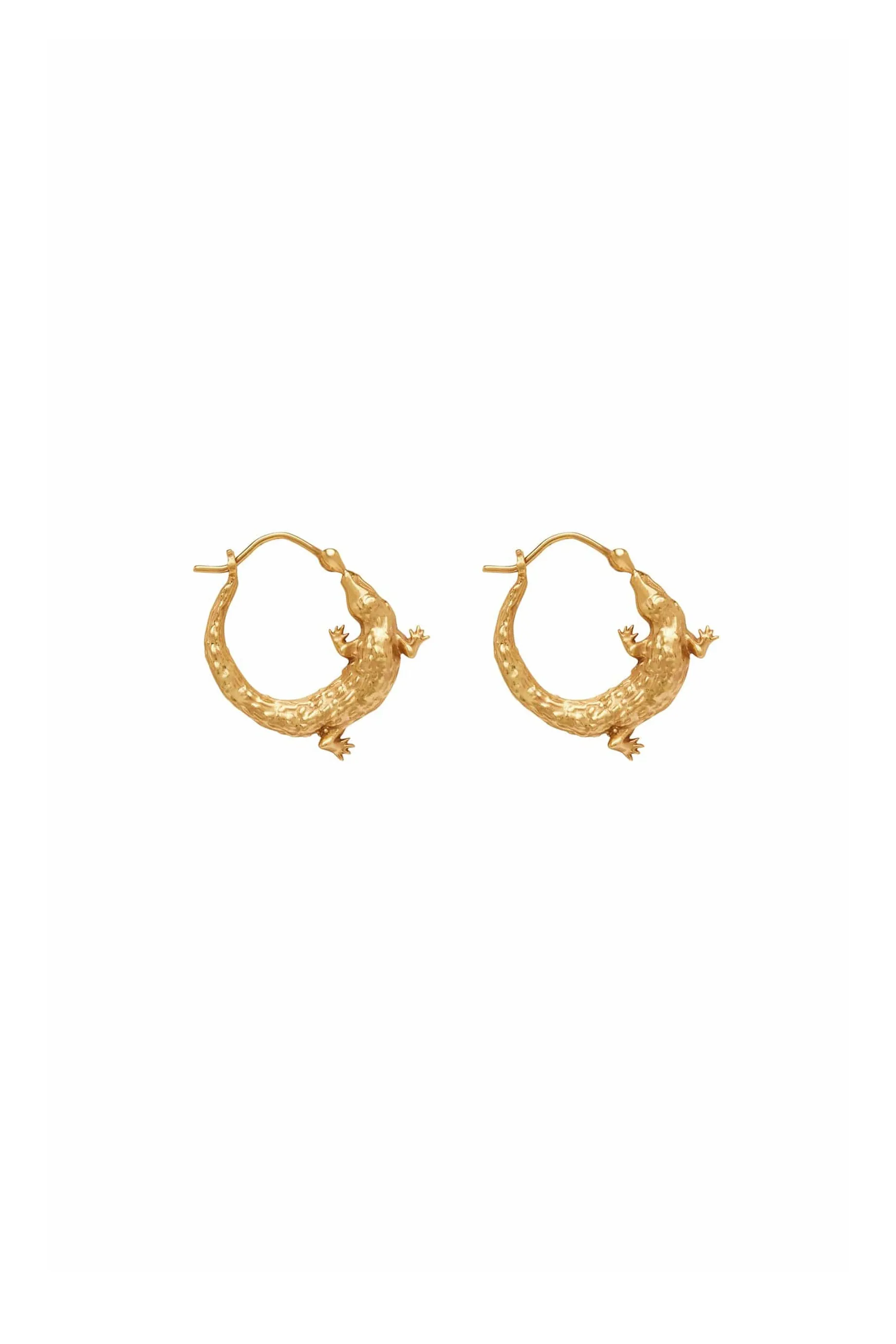 Alemais Aligator Hoop - Gold