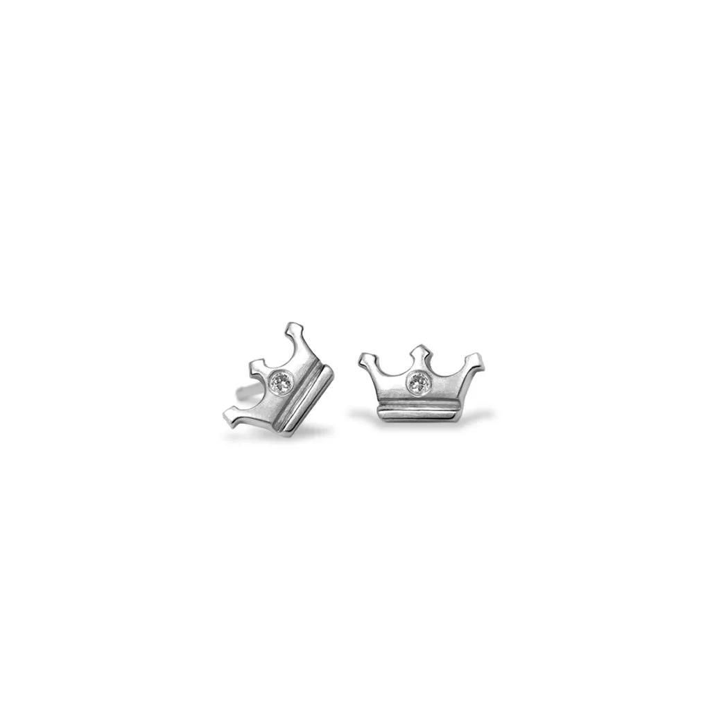 Alex Woo Mini Additions™ Crown Earrings