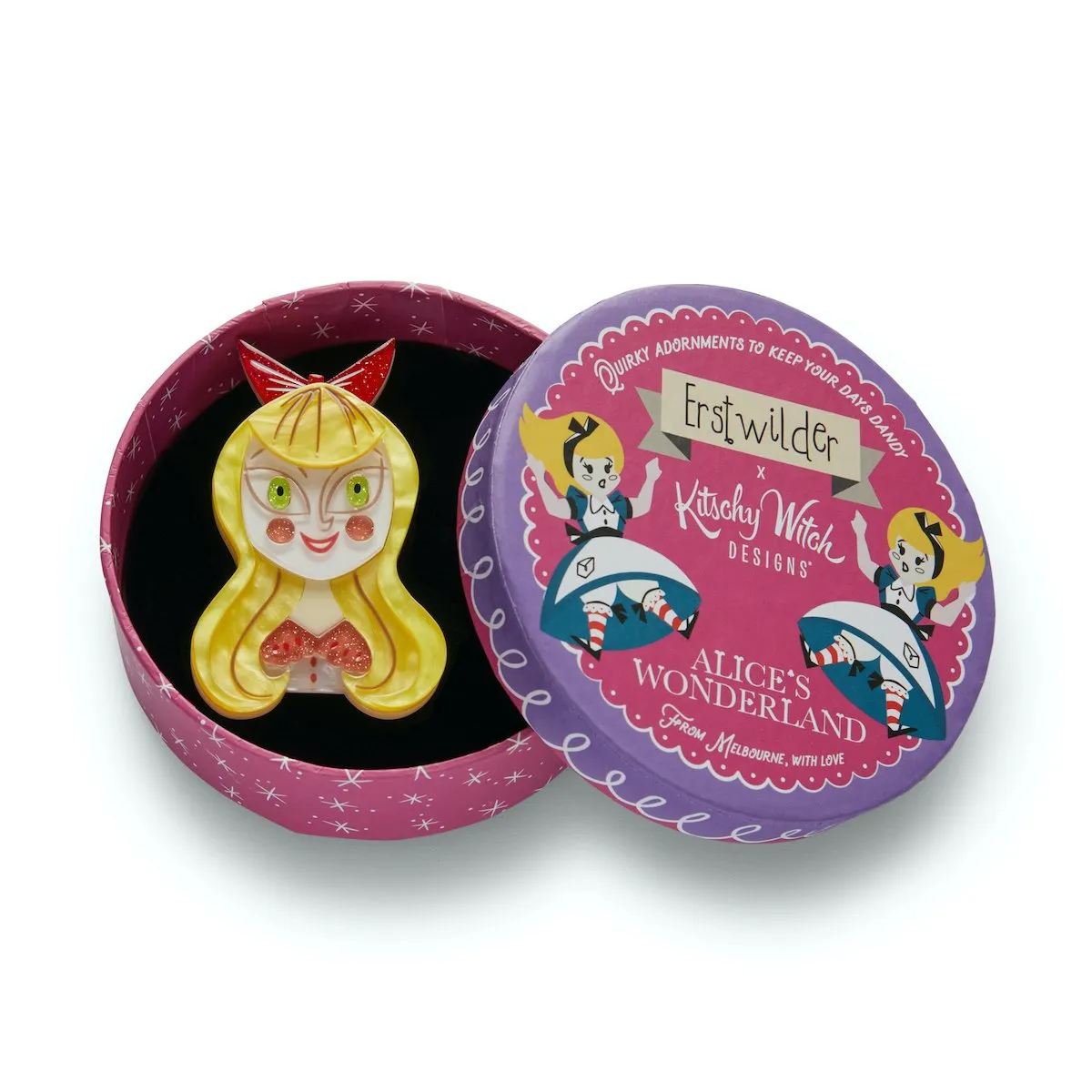 Alice's Wonderland Collection A Curiouser & Curiouser Alice Brooch