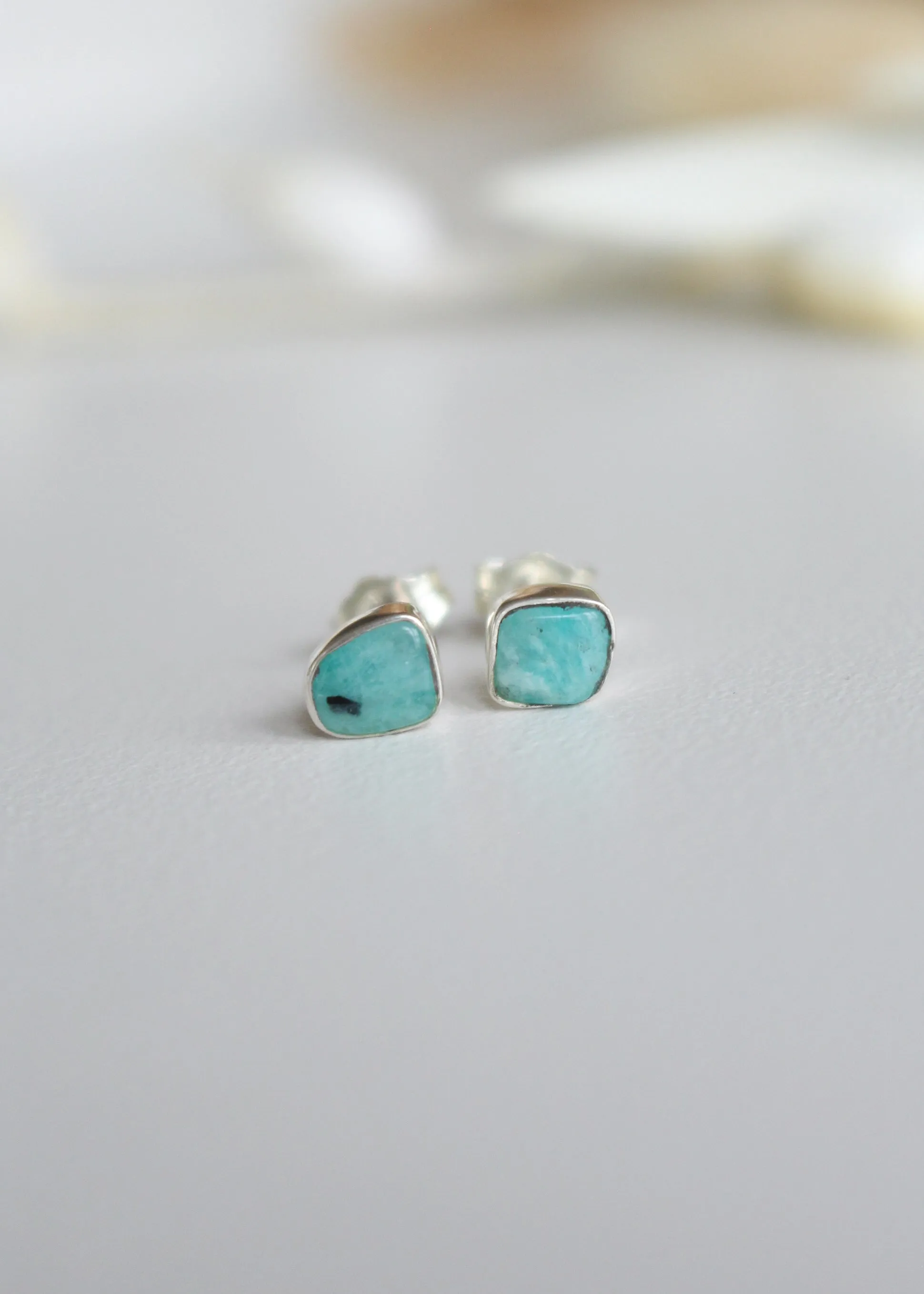 Amazonite Stud Earrings