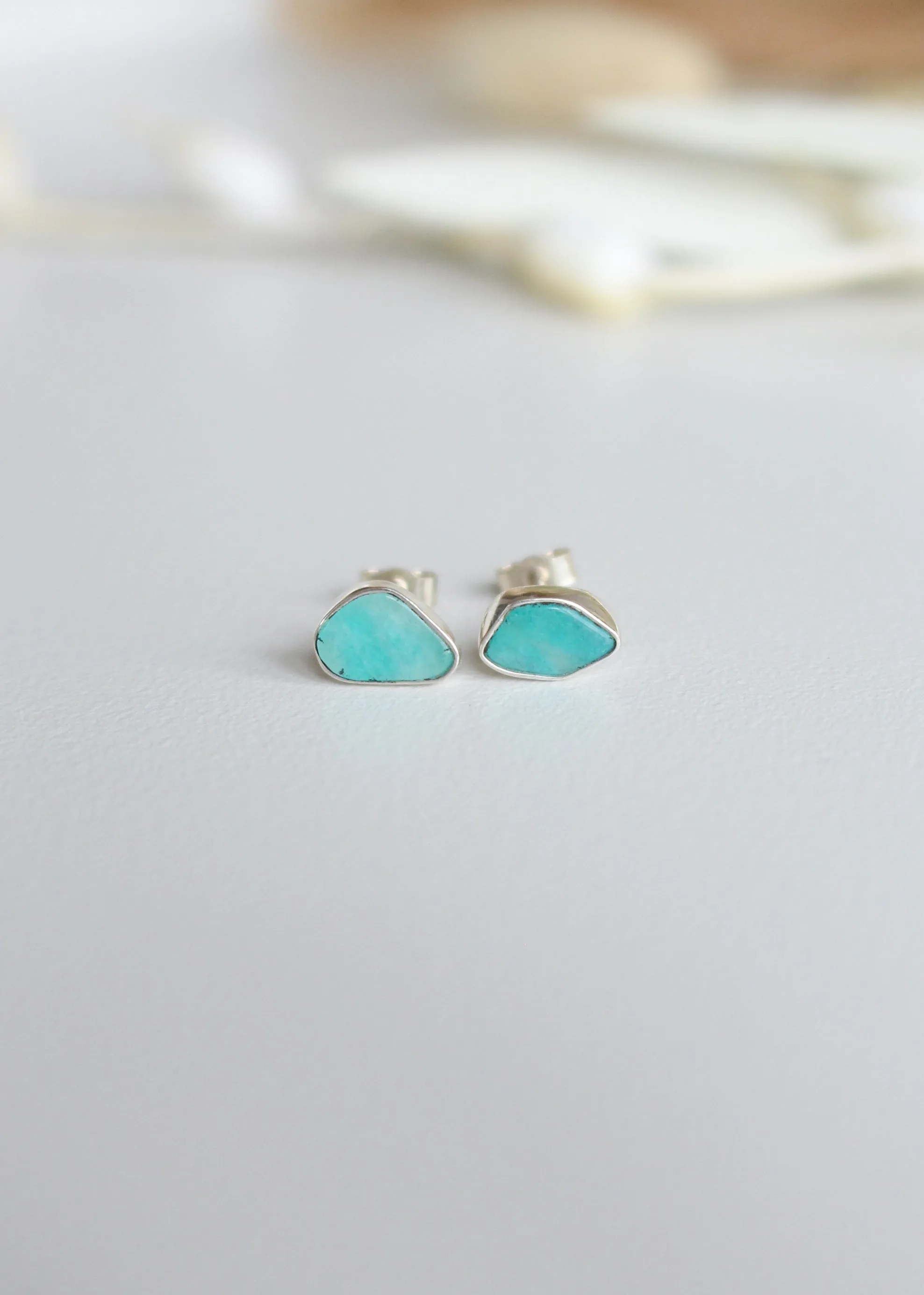 Amazonite Stud Earrings