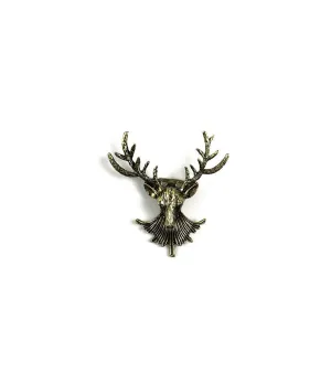 Antique Antler Big Brooch