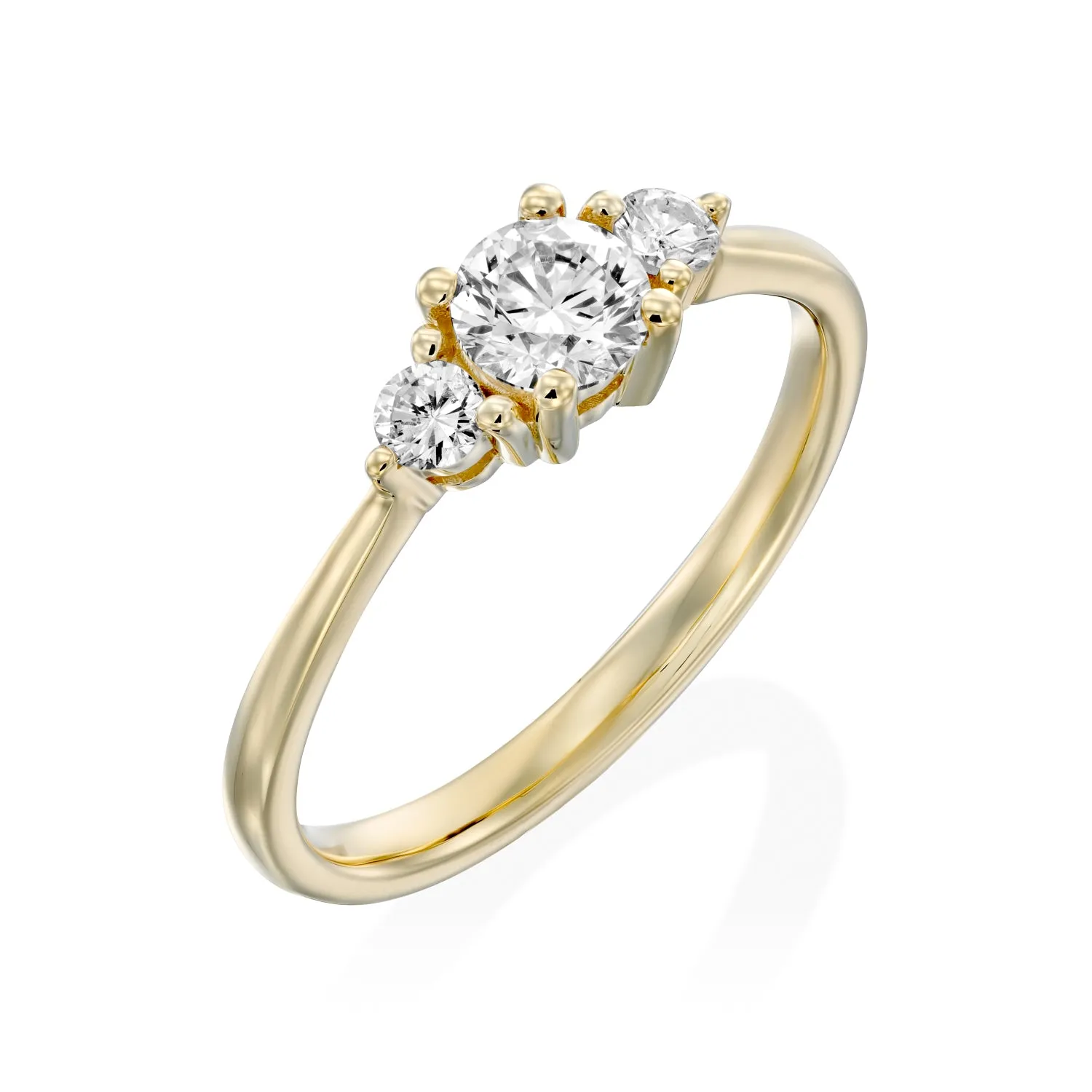 Audrey Gold Ring 4.5mm Diamond