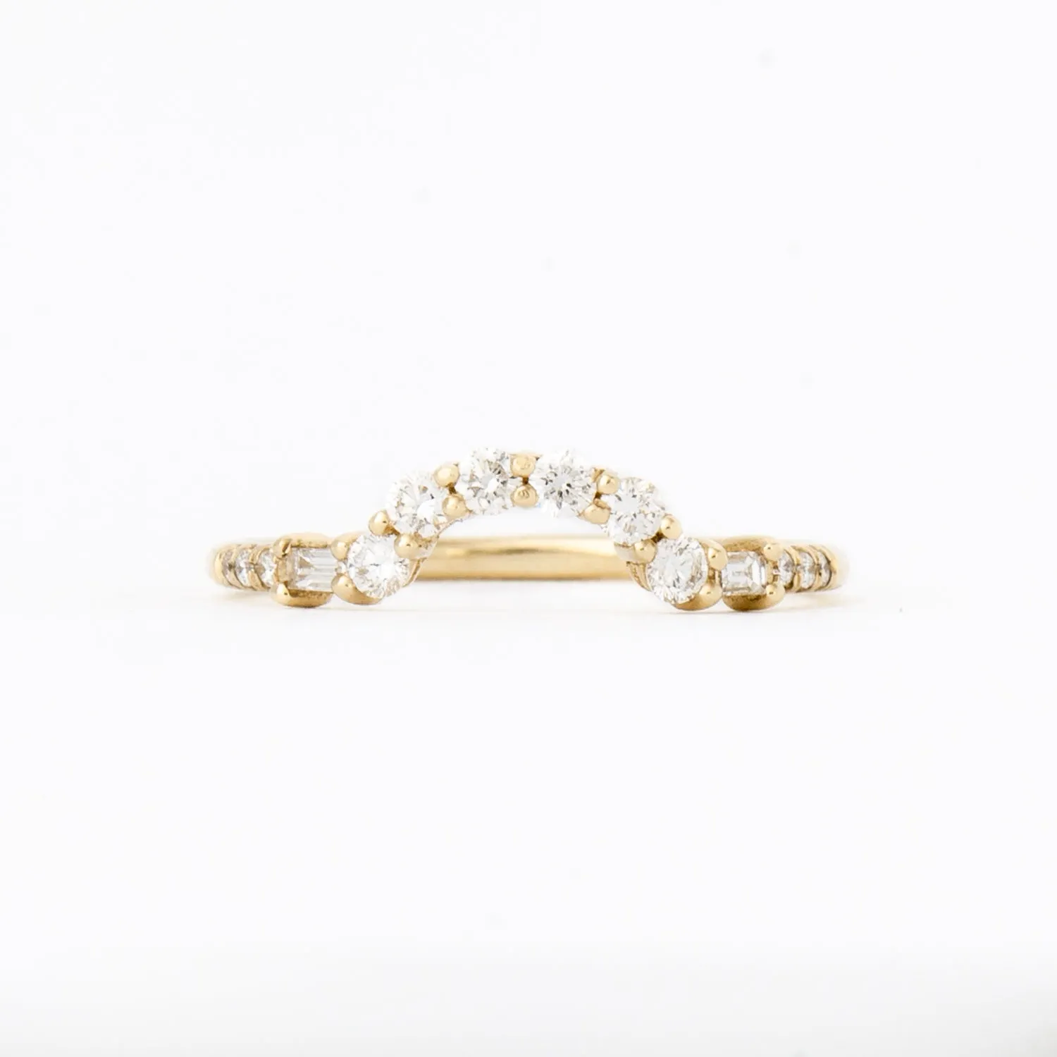 Baguette Diamond Arch Ring