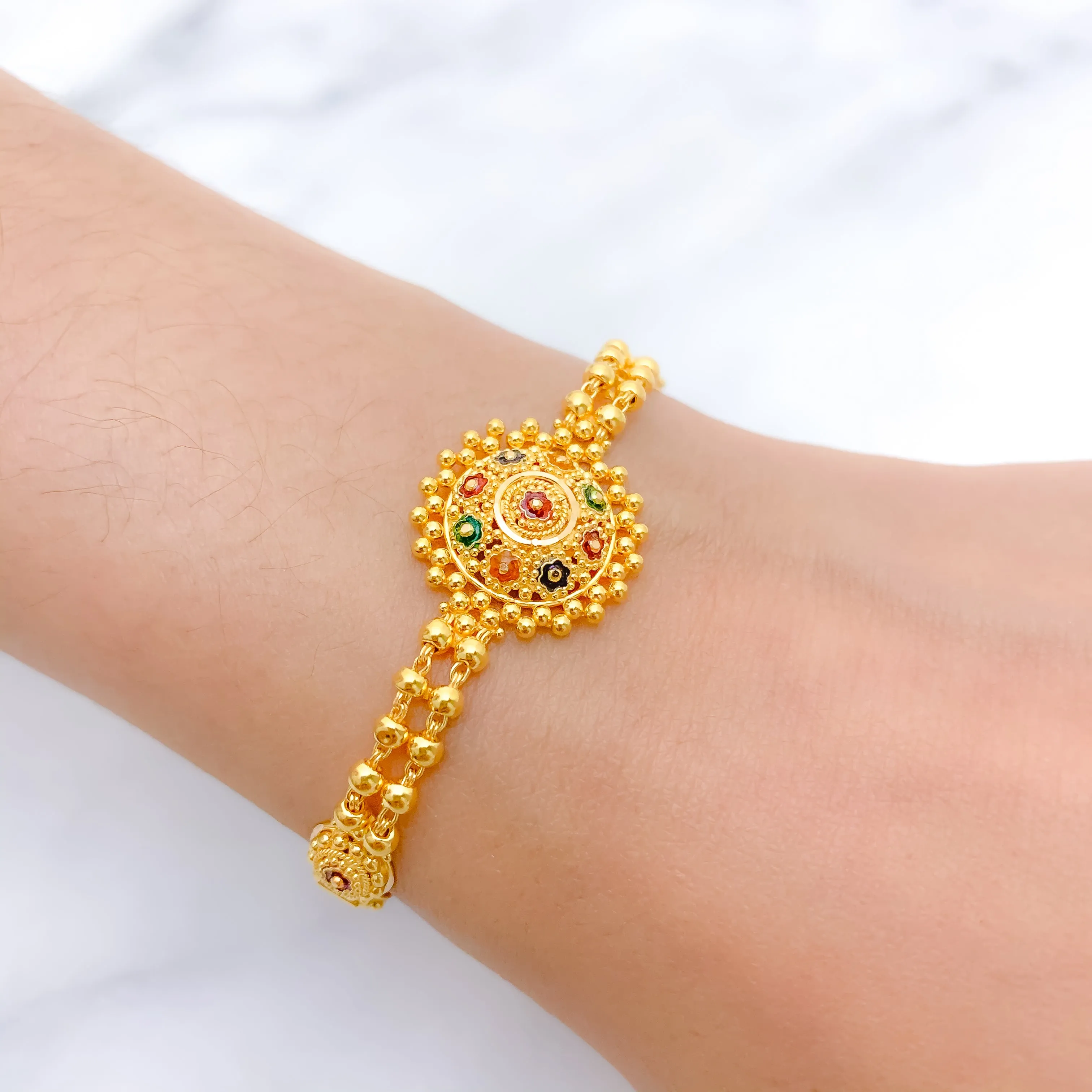 Beautiful Meena Accented Bracelet