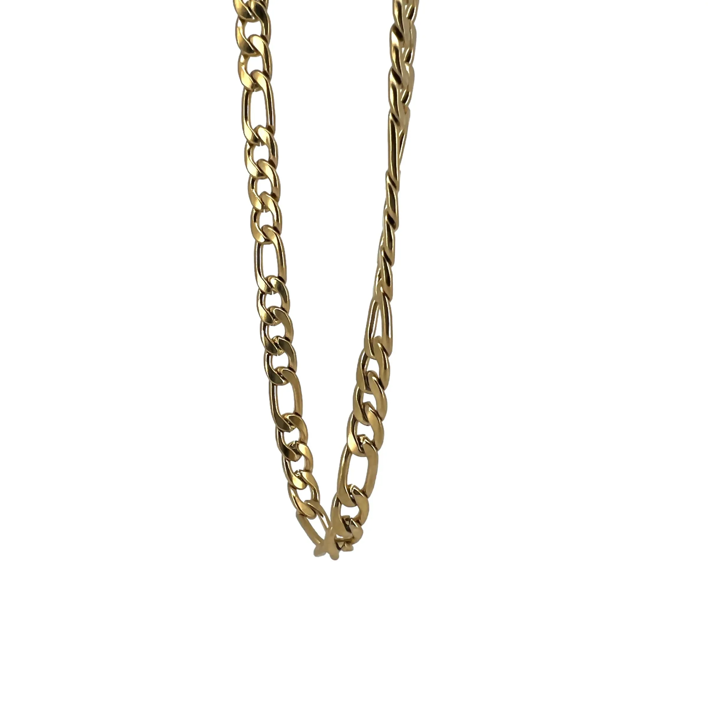 Beckham Golden Figaro Chain Necklace