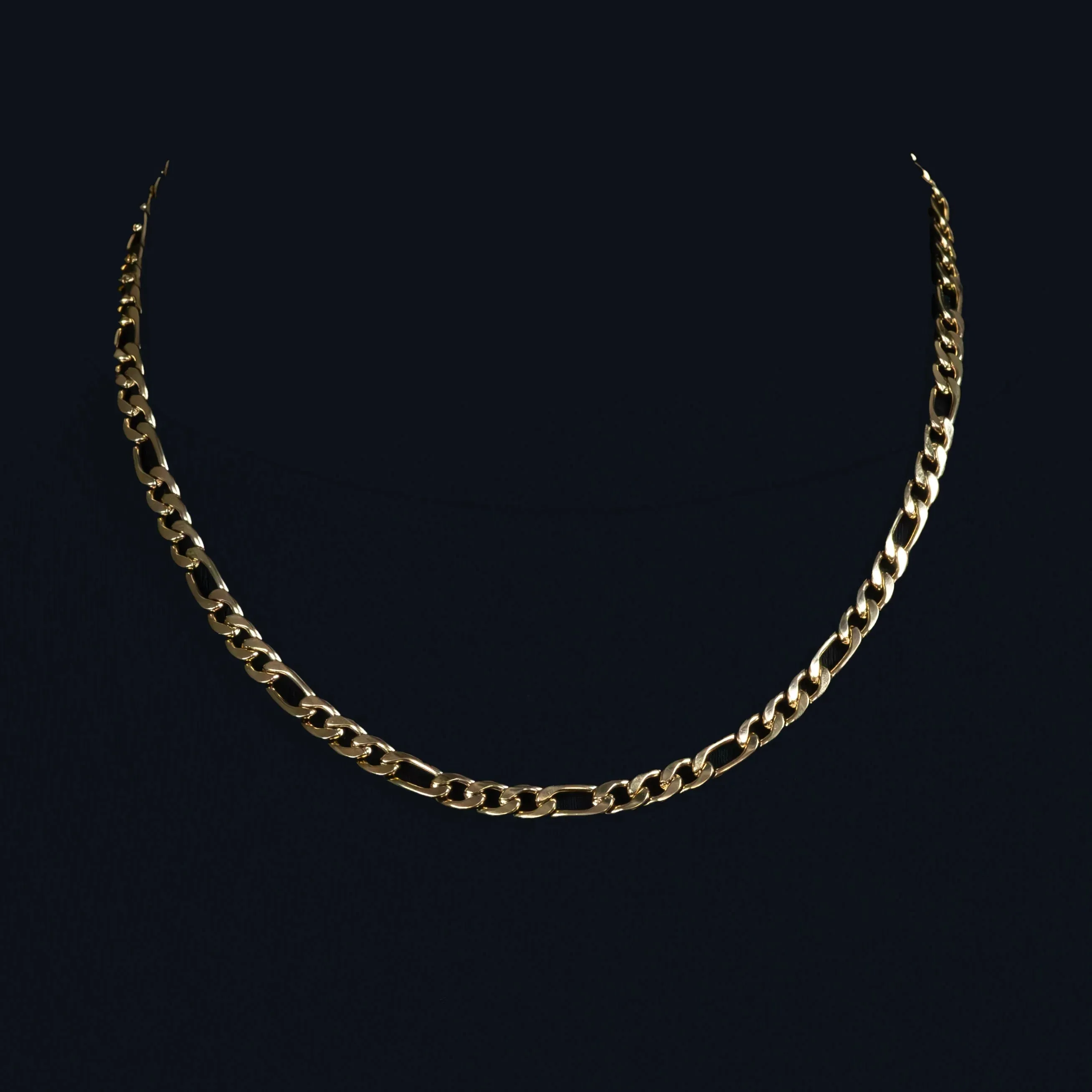 Beckham Golden Figaro Chain Necklace