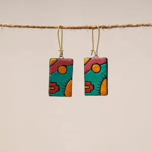 Bishnupur Handpainted Terracotta Earrings 45