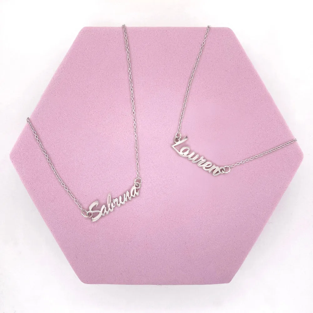 Bliss Custom Name Women's Necklace - Sterling Silver