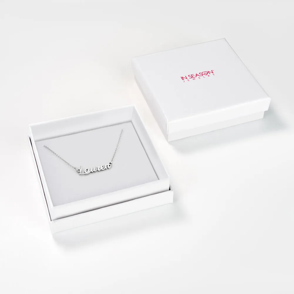 Bliss Custom Name Women's Necklace - Sterling Silver