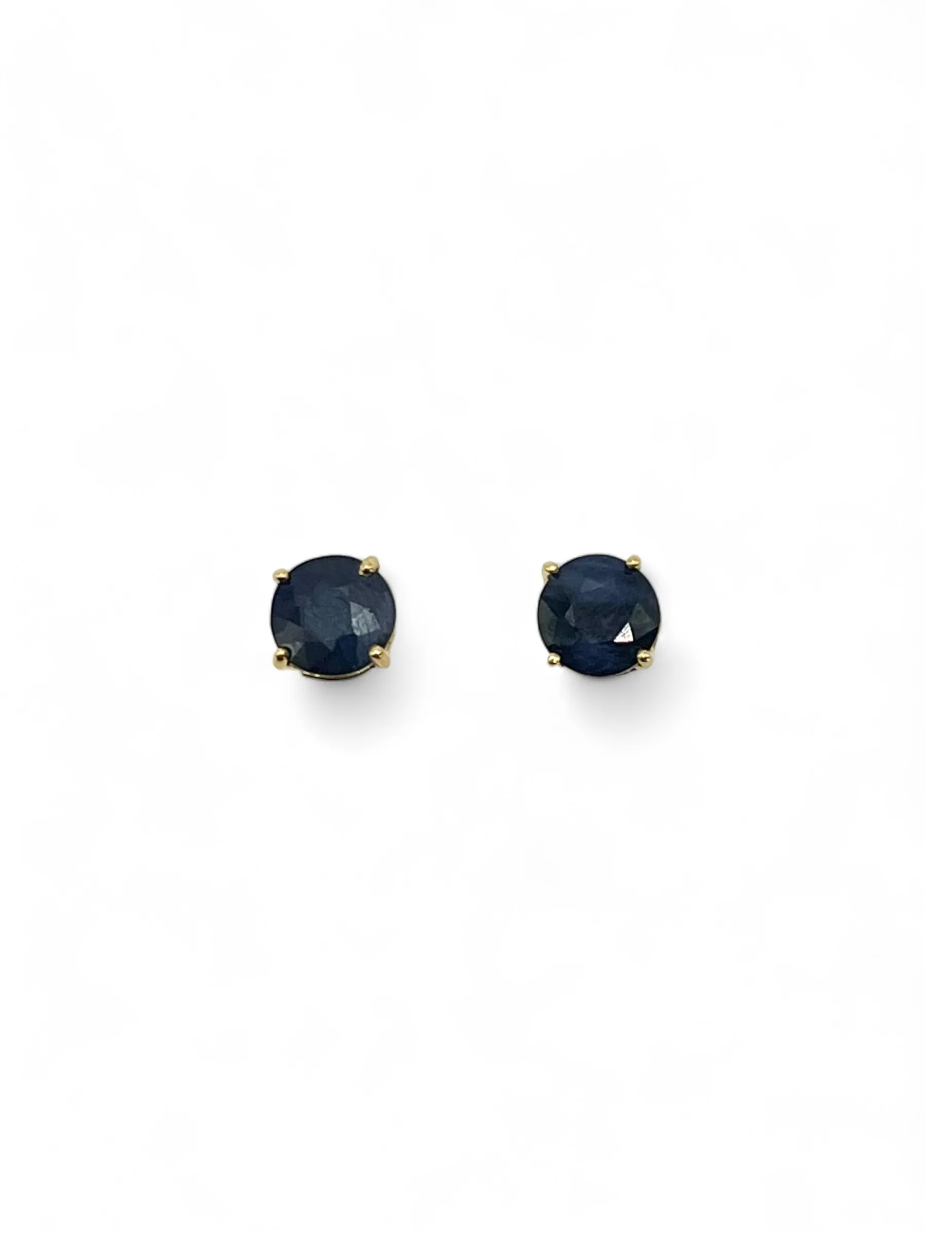 BLUE SAPPHIRE STUD EARRINGS