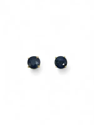 BLUE SAPPHIRE STUD EARRINGS