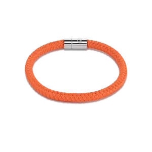 Bracelet textile braided orange