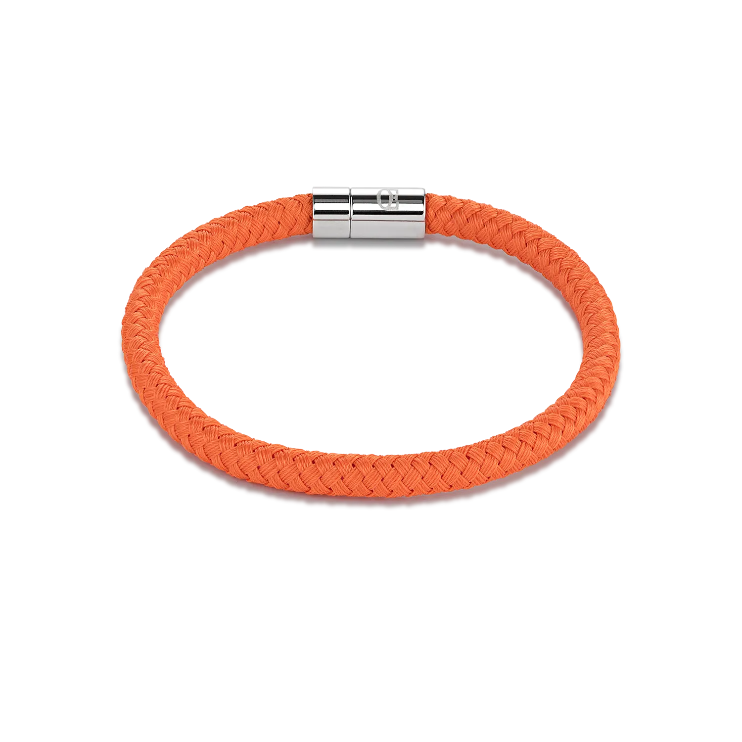 Bracelet textile braided orange