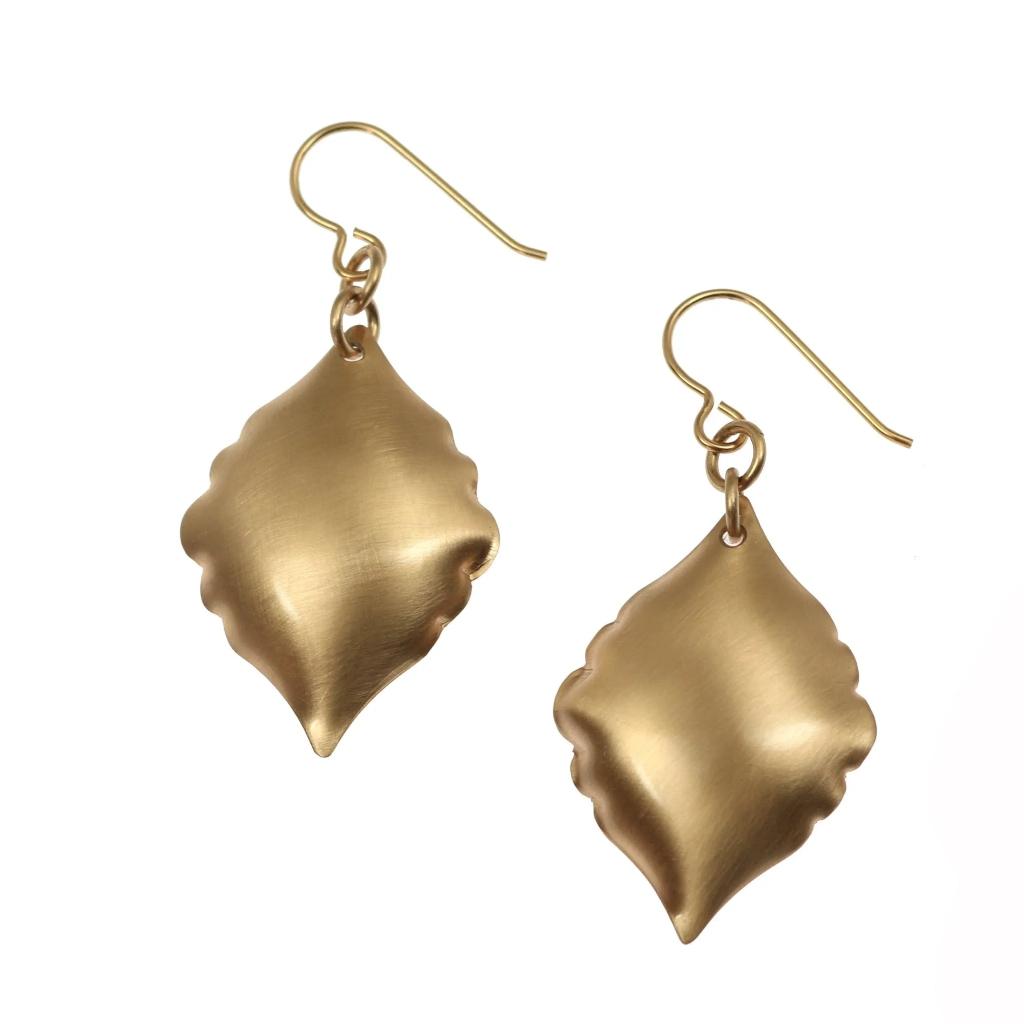 Brushed Bronze Moroccan Drop Earrings