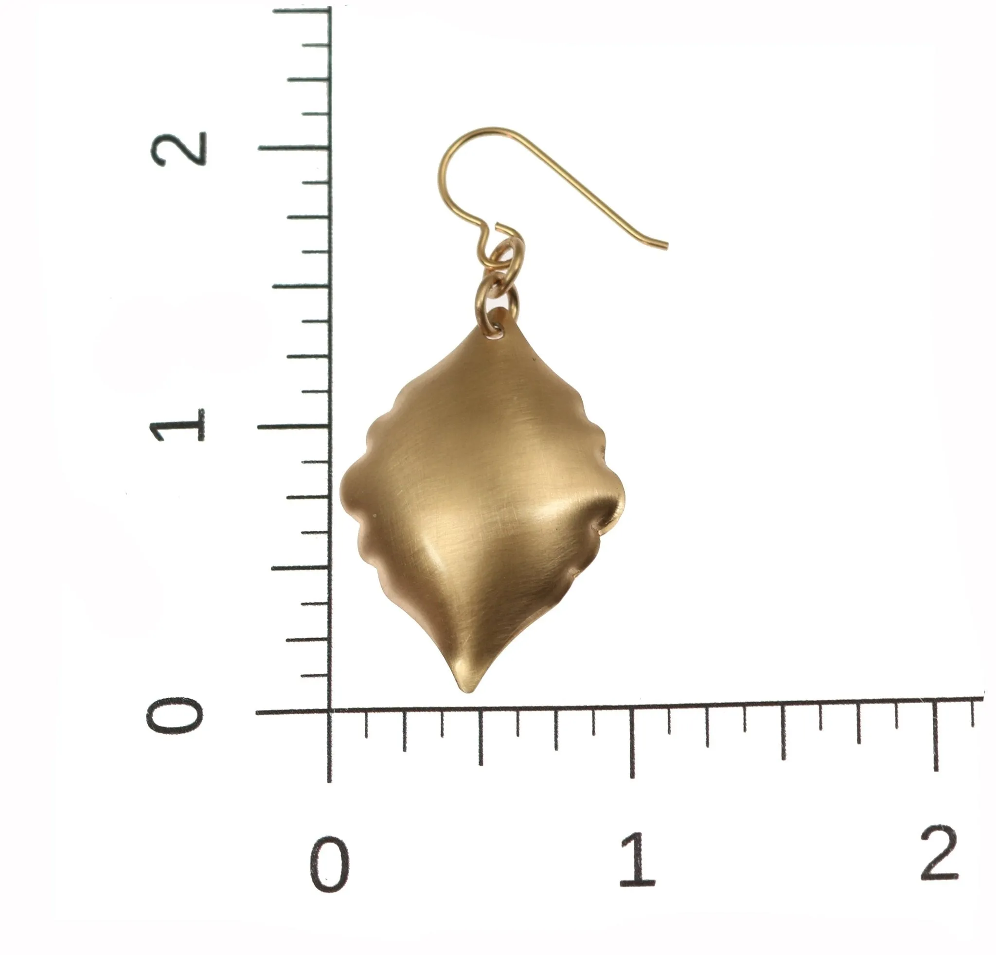 Brushed Bronze Moroccan Drop Earrings