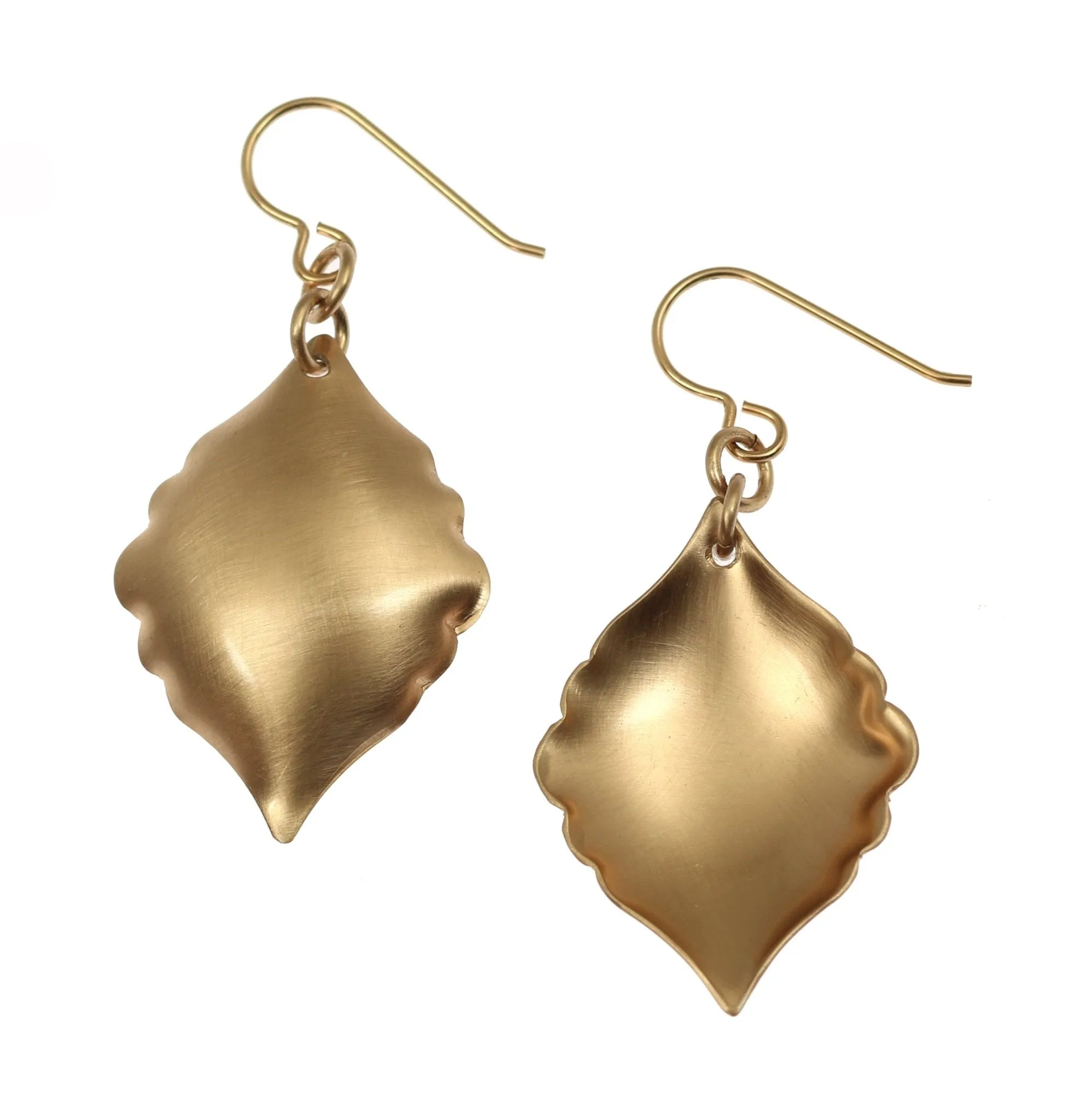 Brushed Bronze Moroccan Drop Earrings