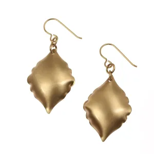 Brushed Bronze Moroccan Drop Earrings