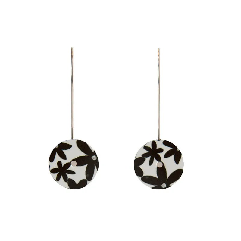 Button Drop Earring