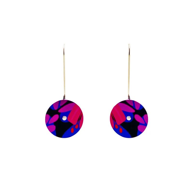 Button Drop Earring