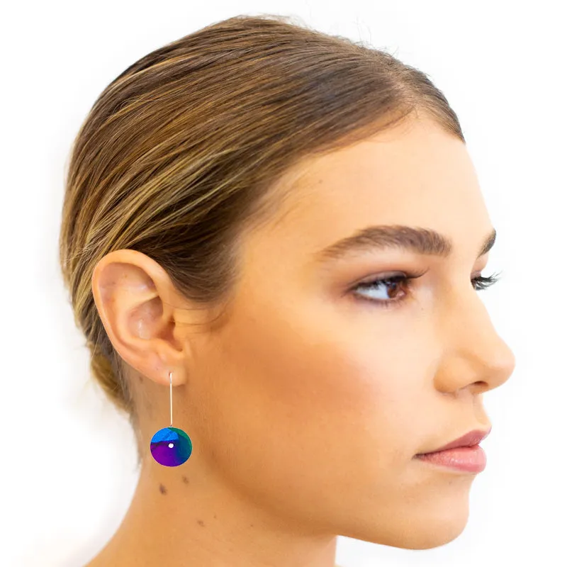 Button Drop Earring