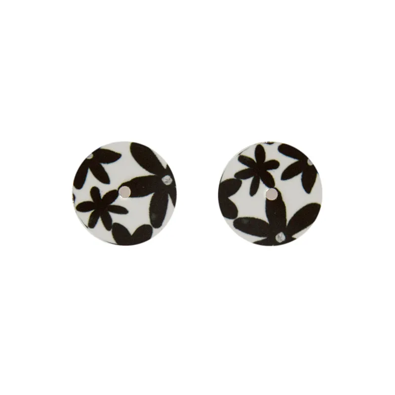 Button Stud Earring