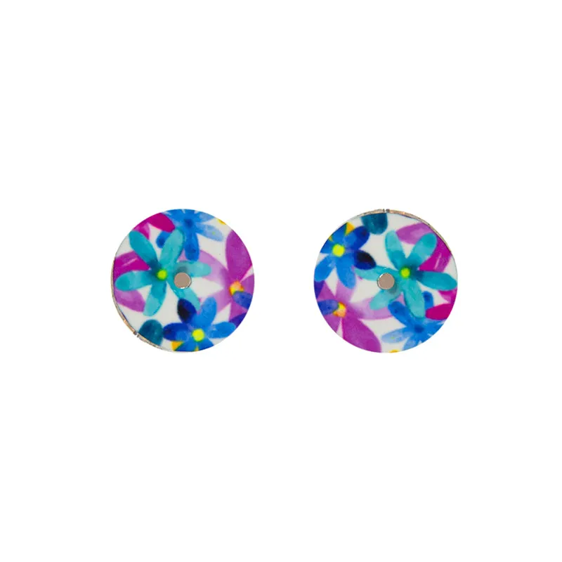 Button Stud Earring