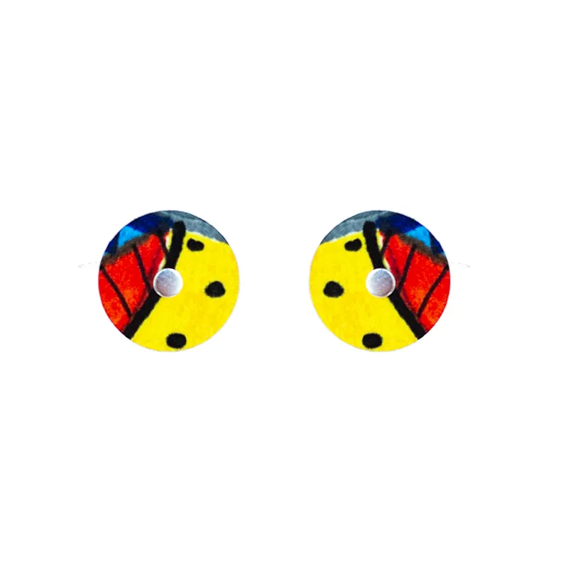 Button Stud Earring