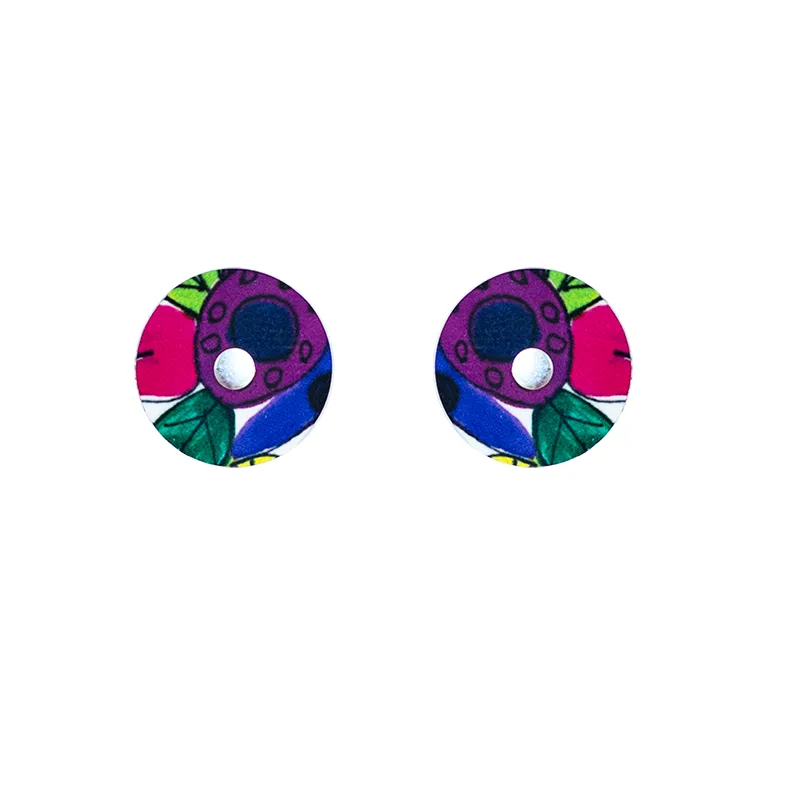 Button Stud Earring