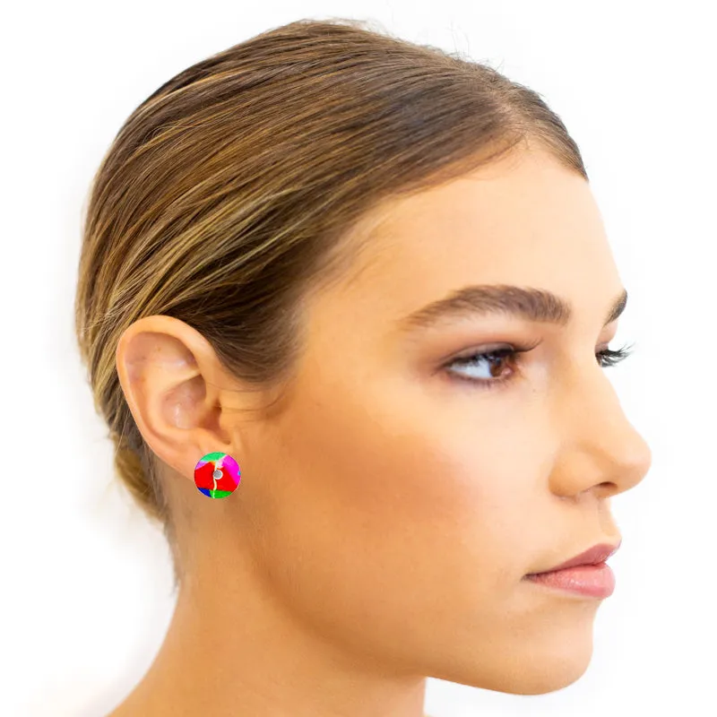 Button Stud Earring