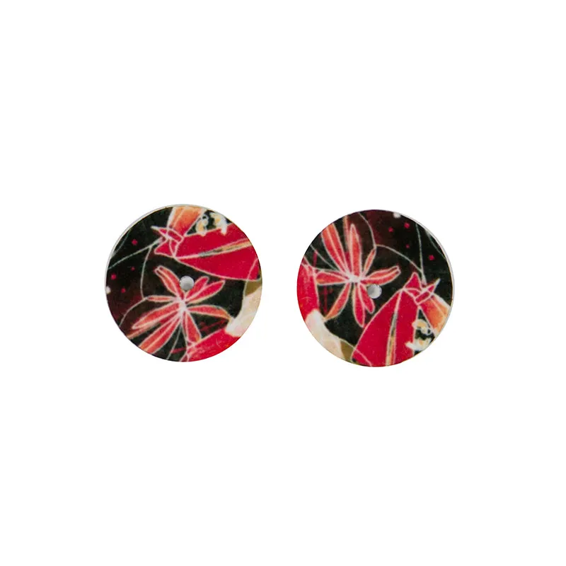 Button Stud Earring