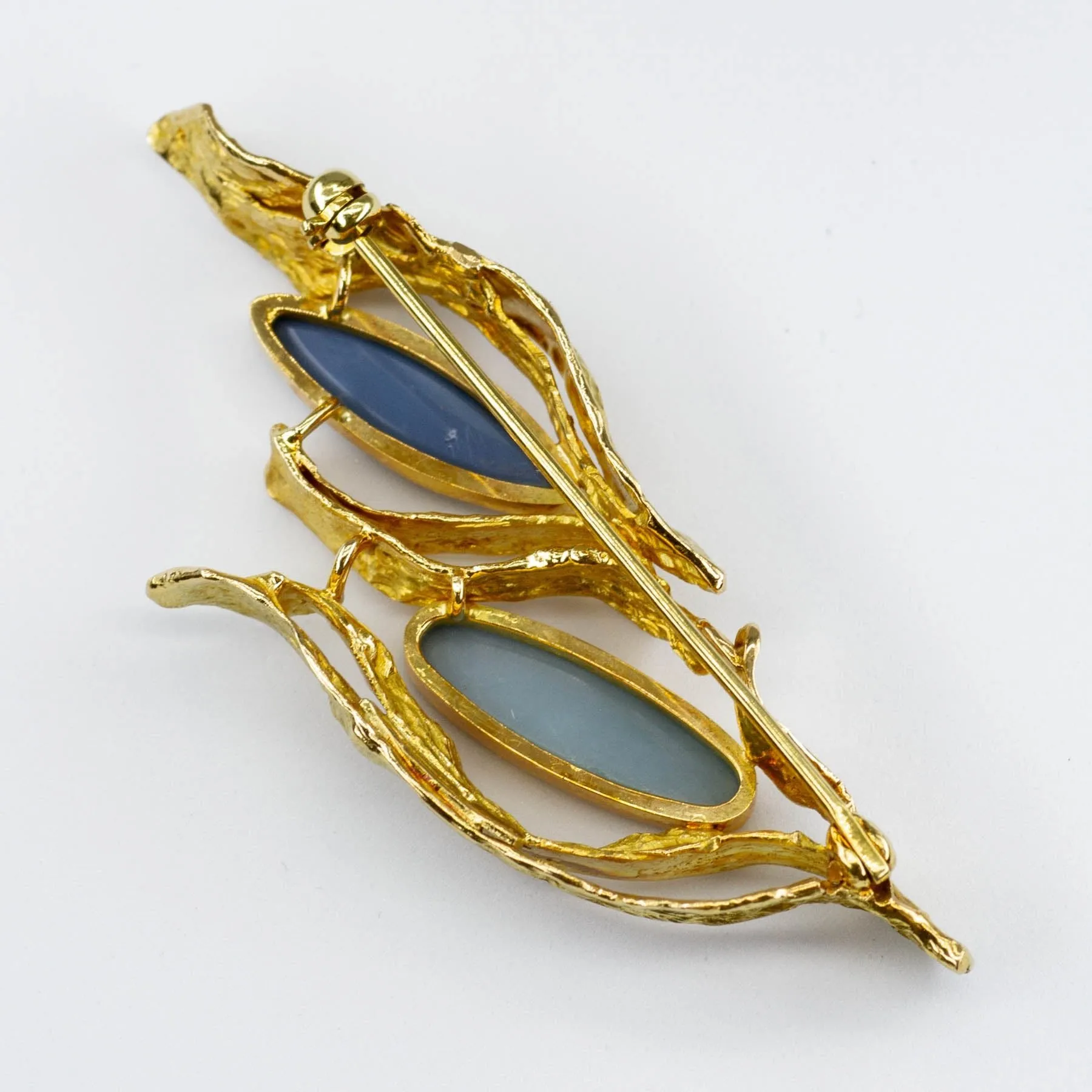 'Cavelti' Opal Doublet Cabochon 18K Brooch | 2ctw |