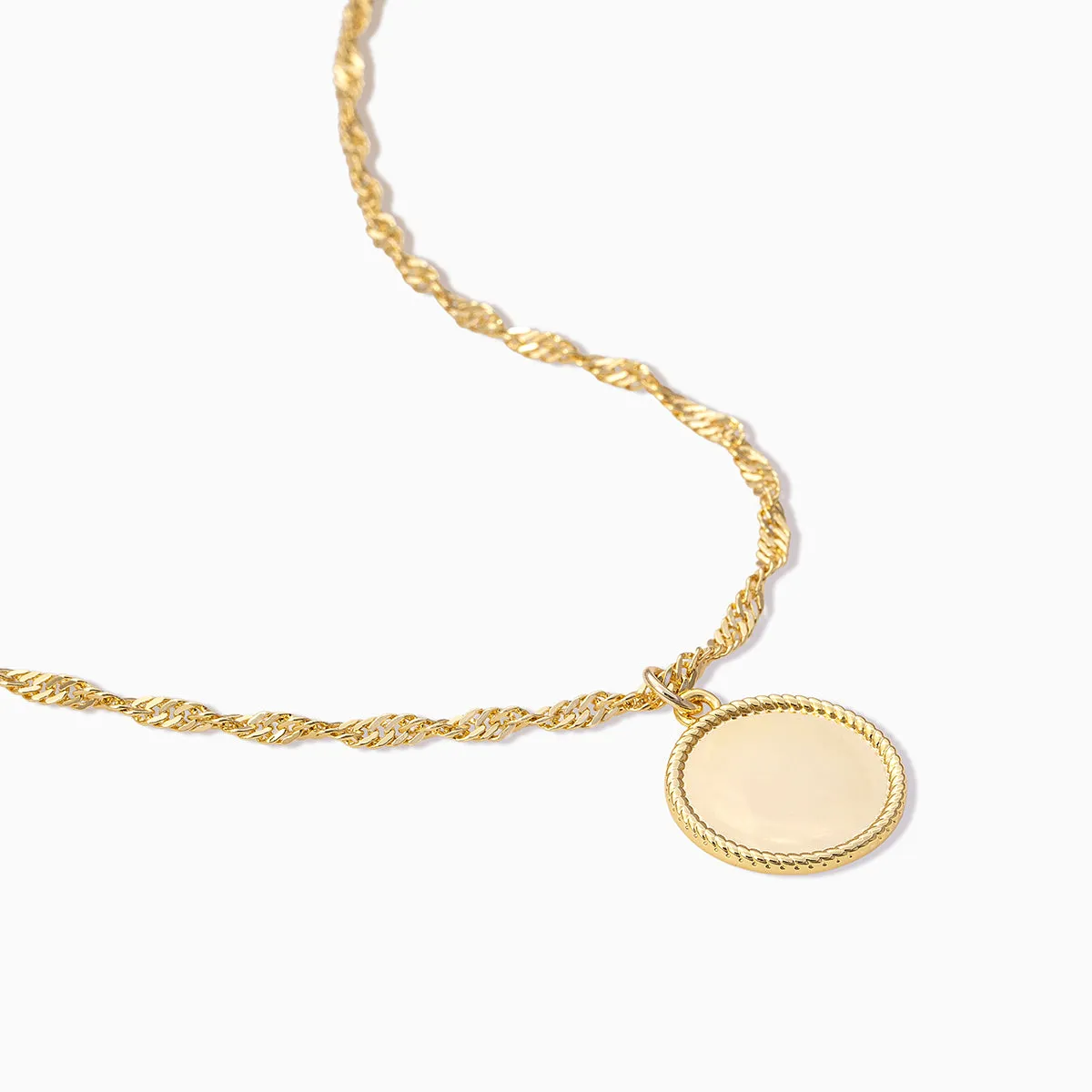 Circle Pendant Necklace