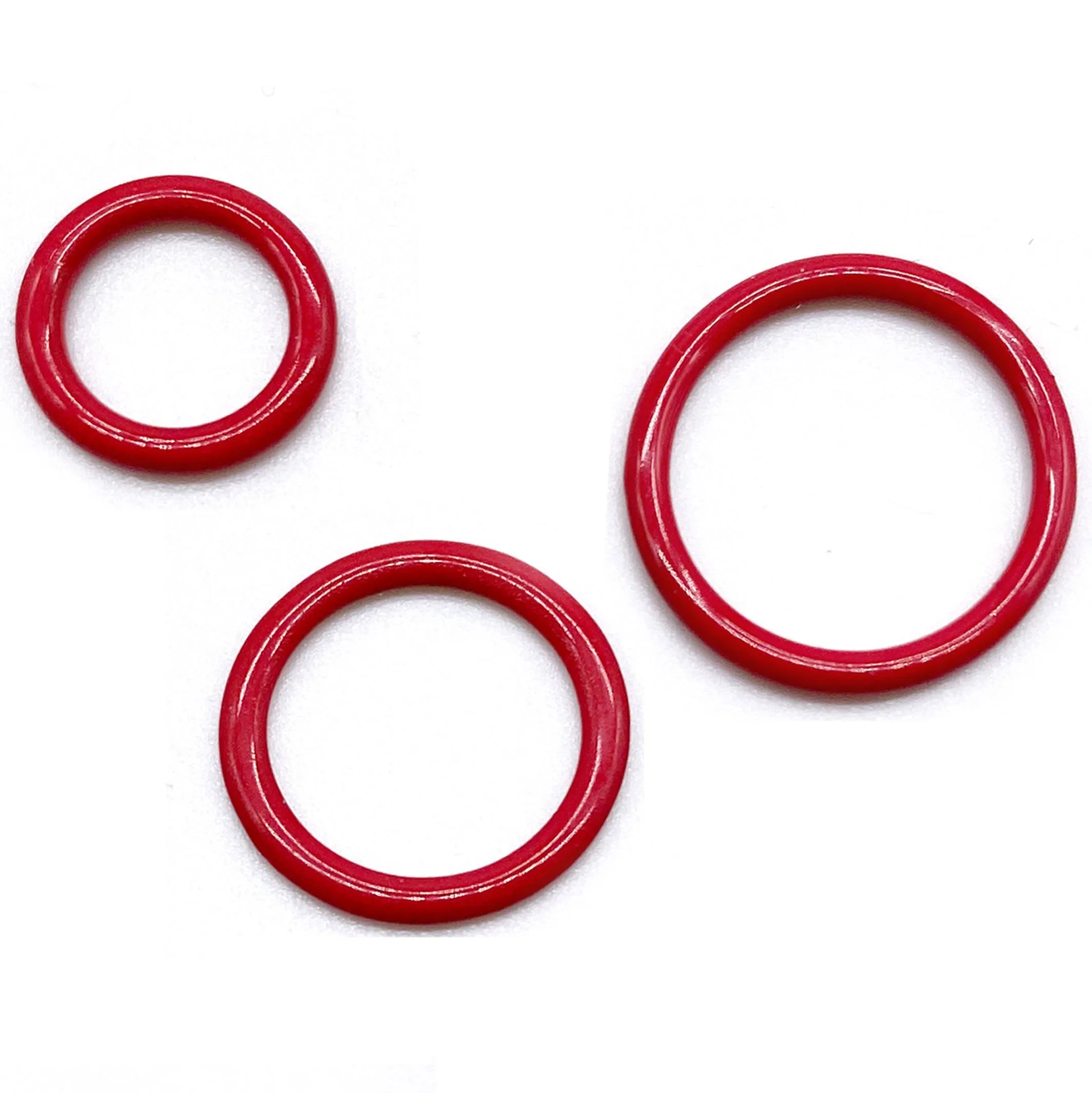 CLEARANCE- 5 Pair of Rings OR Sliders Bra Strap Sliders in Regal Red for Bra making or Swimwear - 1/4"/6mm, 3/8"/10mm, 1/2"/12mm