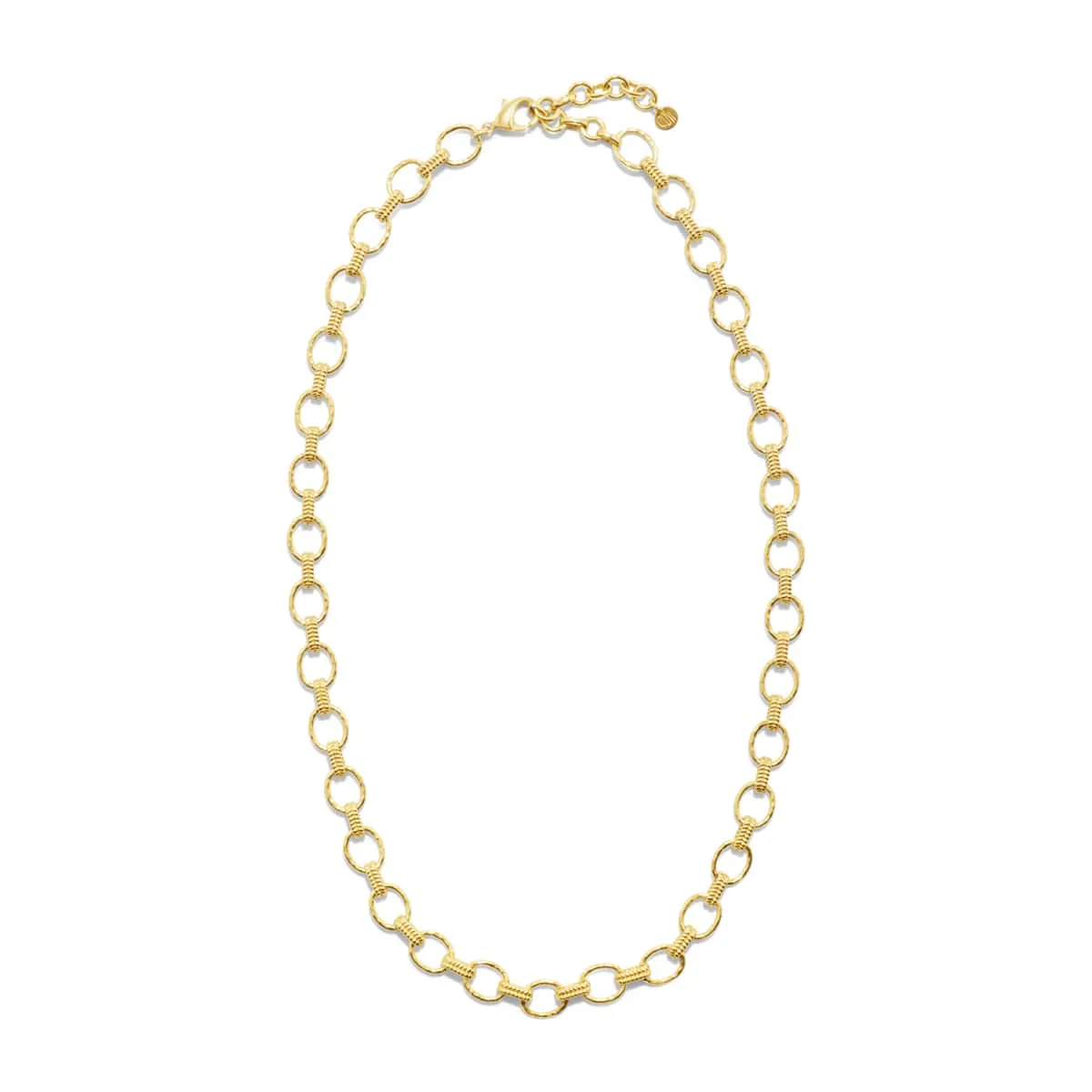 Cleopatra Small Link Necklace, 16" 2" - Gold