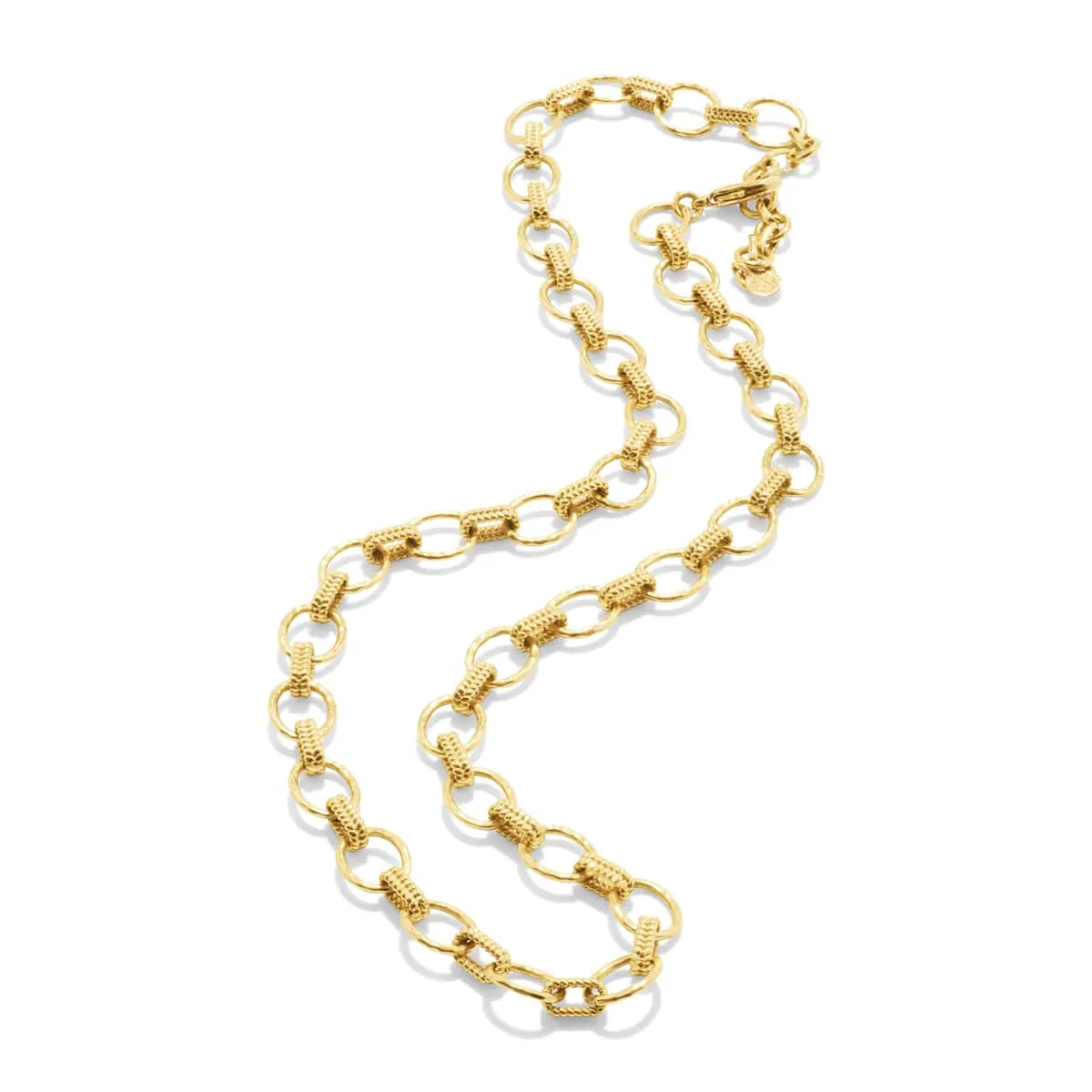 Cleopatra Small Link Necklace, 16" 2" - Gold