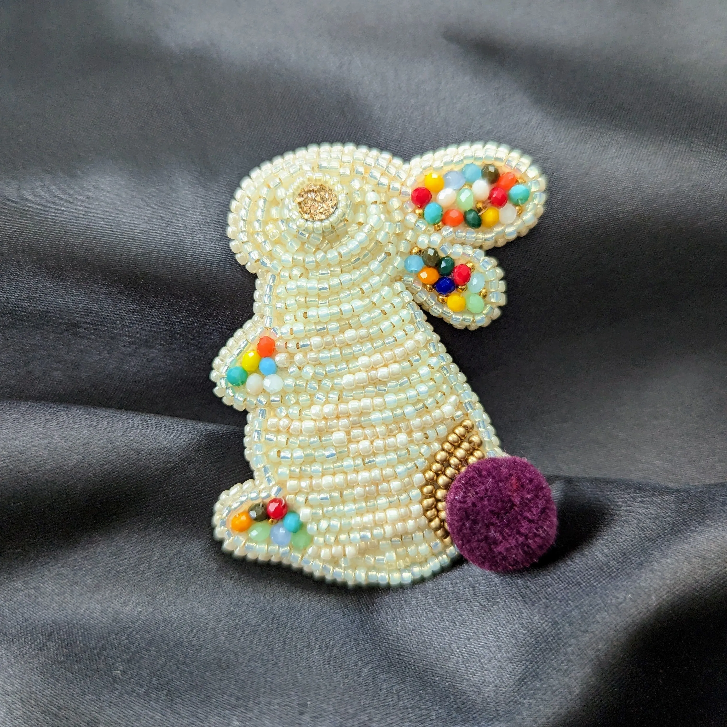 Cynthia Poh - Opal Rabbit Brooch (cpoh020)