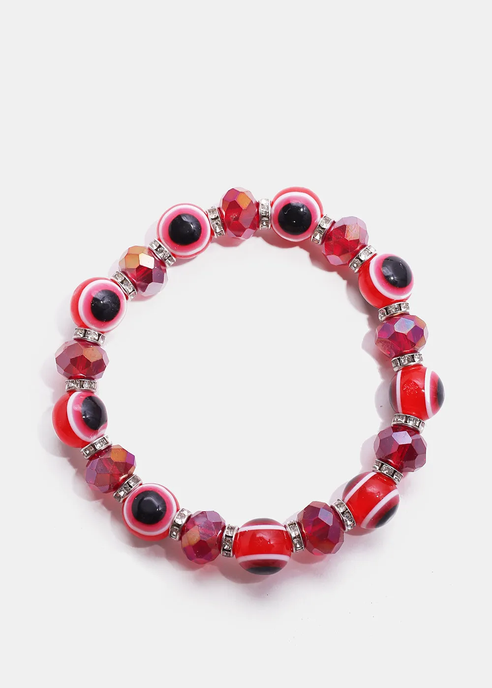 Dark Colored Evil Eye Bead Bracelet