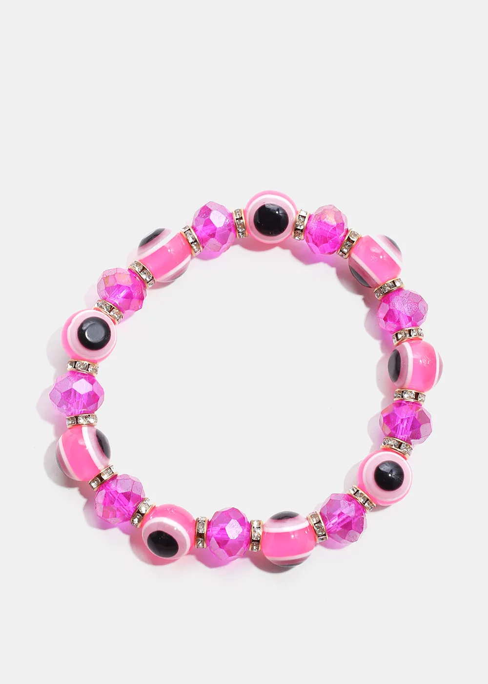 Dark Colored Evil Eye Bead Bracelet