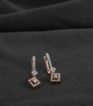 Diamond Exquisite Carvings Earrings