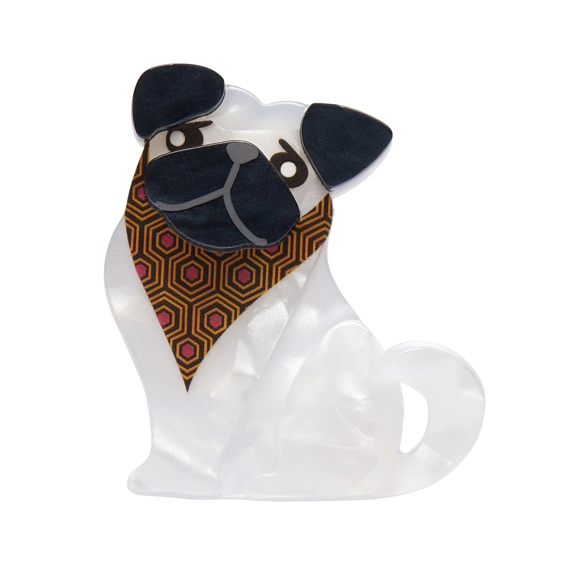 Dog Minis Collection Adoring Polly Pug Brooch