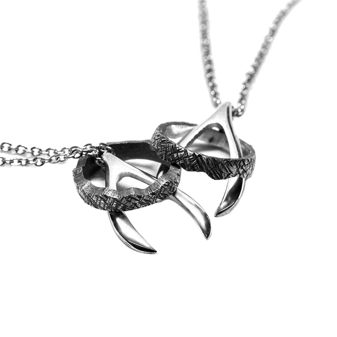 Duplet Ring Wishbone Necklaces